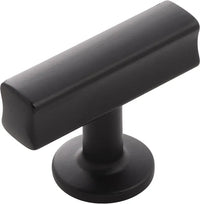 Woodward Collection T-Knob 1-15/16'' X 15/16'' Matte Black Finish H077878MB