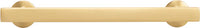 Woodward Collection Pull 3-3/4'' cc Brushed Golden Brass Finish H077881BGB