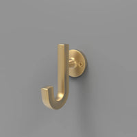 Woodward Collection Hook 1-1/8'' cc Brushed Golden Brass Finish H077888BGB