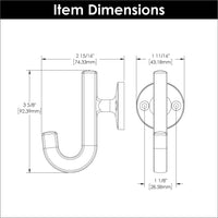 Woodward Collection Hook 1-1/8'' cc Champagne Bronze Finish H077888CBZ