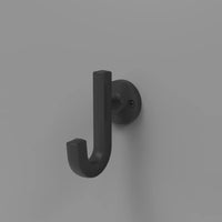 Woodward Collection Hook 1-1/8'' cc Matte Black Finish H077888MB
