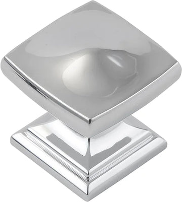 Dover Collection Knob 1-1/4'' Square Chrome Finish H078769CH