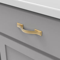 Dover Collection Pull 3'' cc Brushed Golden Brass Finish H078770BGB