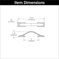 Dover Collection Pull 3'' cc Matte Black Finish H078770MB