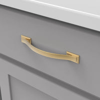 Dover Collection Pull 5-1/16'' cc Brushed Golden Brass Finish H078772BGB