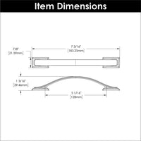 Dover Collection Pull 5-1/16'' cc Chrome Finish H078772CH