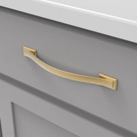 Dover Collection Pull 6-5/16'' cc Brushed Golden Brass Finish H078773BGB