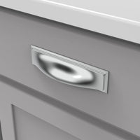 Dover Collection Cup Pull 3'', 3-3/4'' & 5-1/16'' (128mm) cc Chrome Finish H078775CH