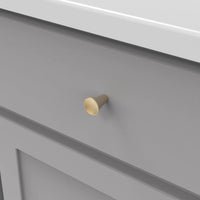 Maven Collection Knob 15/16'' Diameter Brushed Golden Brass Finish H078777BGB