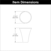 Maven Collection Knob 15/16'' Diameter Brushed Golden Brass Finish H078777BGB