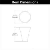 Maven Collection Knob 15/16'' Diameter Chrome Finish H078777CH