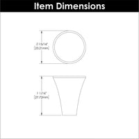 Maven Collection Knob 15/16'' Diameter Matte Black Finish H078777MB