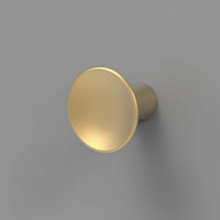 Maven Collection Hook Knob 2-5/16'' Diameter Brushed Golden Brass Finish H078782BGB