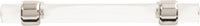 Crystal Palace Collection Pull 3-3/4'' cc Crysacrylic with Polished Nickel Finish H079518-CA14