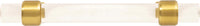 Crystal Palace Collection Pull 3-3/4'' cc Crysacrylic with Brushed Golden Brass Finish H079518-CABGB