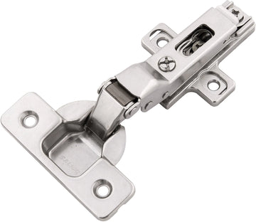 Hinge Concealed Half Overlay Frameless Self-Close Clip On Polished Nickel Finish HH075222-14