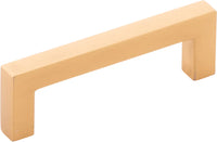 Skylight Collection Pull 3'' cc Brushed Golden Brass Finish HH075326-BGB