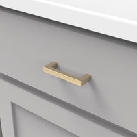 Skylight Collection Pull 3'' cc Brushed Golden Brass Finish HH075326-BGB