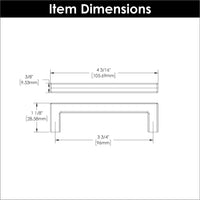 Skylight Collection Pull 3-3/4'' cc Champagne Bronze Finish HH075327-CBZ