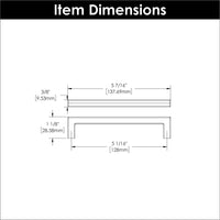 Skylight Collection Pull 5-1/16'' cc Polished Nickel Finish HH075328-14