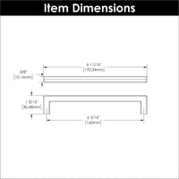 Skylight Collection Pull 6-5/16'' cc Polished Nickel Finish HH075329-14