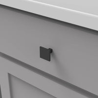 Skylight Collection Knob 1-1/4'' Square Matte Black Finish HH075341-MB