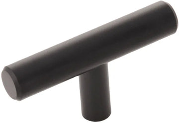 Bar Pulls Collection T-Knob 2-3/8'' x 1/2'' Matte Black Finish HH075591-MB