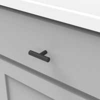 Bar Pulls Collection T-Knob 2-3/8'' x 1/2'' Matte Black Finish HH075591-MB