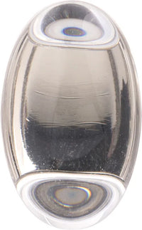 Crystal Palace Collection Knob 1-1/4'' x 3/4'' Glass with Satin Nickel Finish HH075852-GLSN