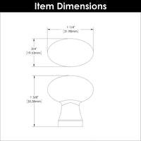 Crystal Palace Collection Knob 1-1/4'' x 3/4'' Glass with Satin Nickel Finish HH075852-GLSN
