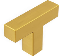 Skylight Collection T-Knob 1-5/8'' x 3/8'' Brushed Golden Brass Finish HH079668-BGB
