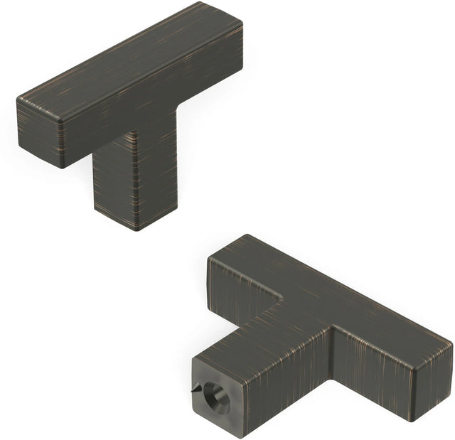 Skylight Collection T-Knob 1-5/8'' x 3/8'' Vintage Bronze Finish HH079668-VB