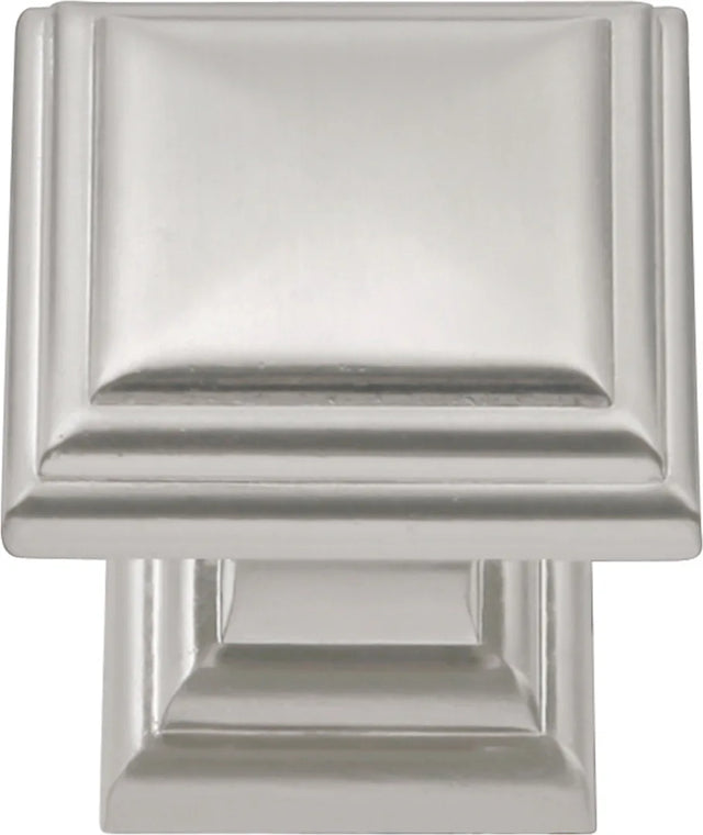 Somerset Collection Knob 1-1/16'' Square Satin Nickel Finish HH74554-SN