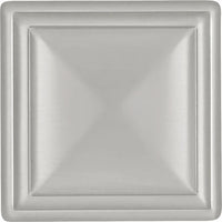 Somerset Collection Knob 1-5/16'' Square Satin Nickel Finish HH74639-SN