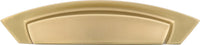 Velocity Collection Cup Pull 3'' & 3-3/4'' cc Flat Ultra Brass Finish HH74642-FUB