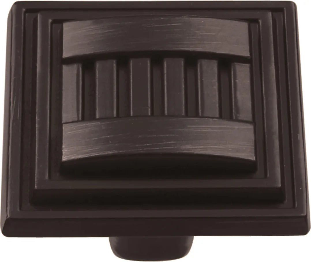 Sydney Collection Knob 1-5/16'' Square Vintage Bronze Finish HH74670-VB