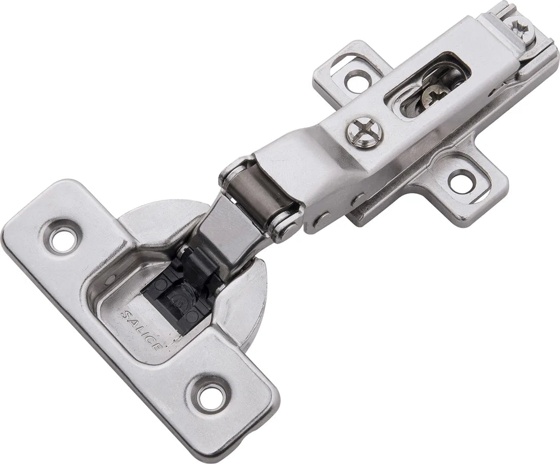 Hinge Concealed Half Overlay Frameless Soft Close Clip On Polished Nickel Finish HH74721-14