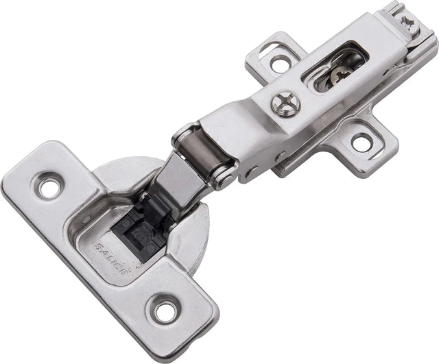 Hinge Concealed Half Overlay Frameless Soft Close Clip On Polished Nickel Finish HH74721-14