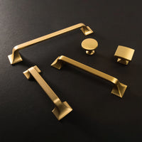 Forge Collection Knob 1-7/16'' X 1-1/4'' Brushed Golden Brass Finish H076699-BGB