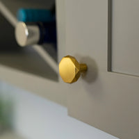 Karat Collection Knob 1-1/4'' Diameter Brushed Golden Brass Finish H077839BGB