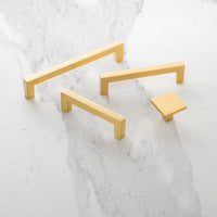 Skylight Collection Pull 3'' cc Brushed Golden Brass Finish HH075326-BGB