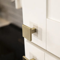 Skylight Collection Knob 1-1/4'' Square Elusive Golden Nickel Finish HH075341-EGN