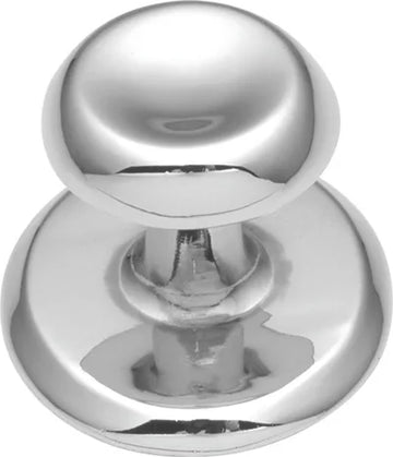 Sunnyside Collection Knob with Backplate 1-1/8'' Diameter Chrome Finish K64-CH