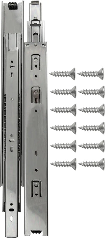 Drawer Slide Side Mount Full Extension 14'' Cadmium Finish P1050/14-2C