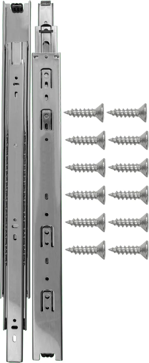 Drawer Slide Side Mount Full Extension 20'' Cadmium Finish P1050/20-2C