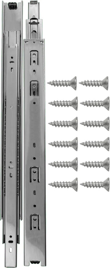 Drawer Slide Side Mount Full Extension 20'' Cadmium Finish P1050/20-2C