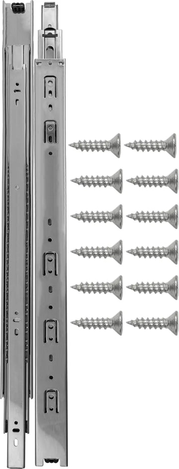 Drawer Slide Side Mount Full Extension 24'' Cadmium Finish P1050/24-2C