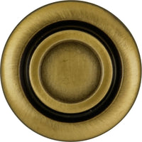 Cavalier Collection Knob 1-1/4'' Diameter Antique Brass Finish P121-AB