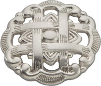 Cavalier Collection Knob 1-1/2'' Diameter Satin Nickel Finish P126-SN