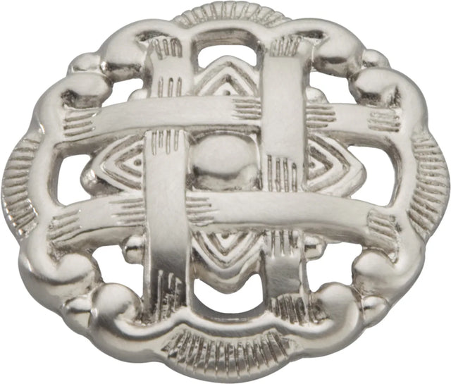 Cavalier Collection Knob 1-1/2'' Diameter Satin Nickel Finish P126-SN